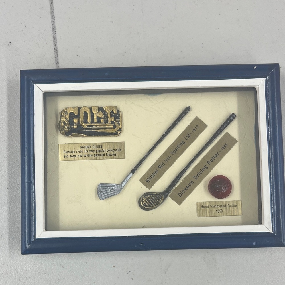 Golf Memorabilia Shadow Box